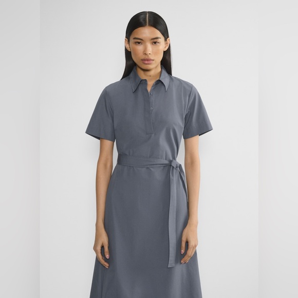 BABATON Aritzia Typist Poplin Cotton Midi Dress Size Medium NWT - Picture 9 of 13